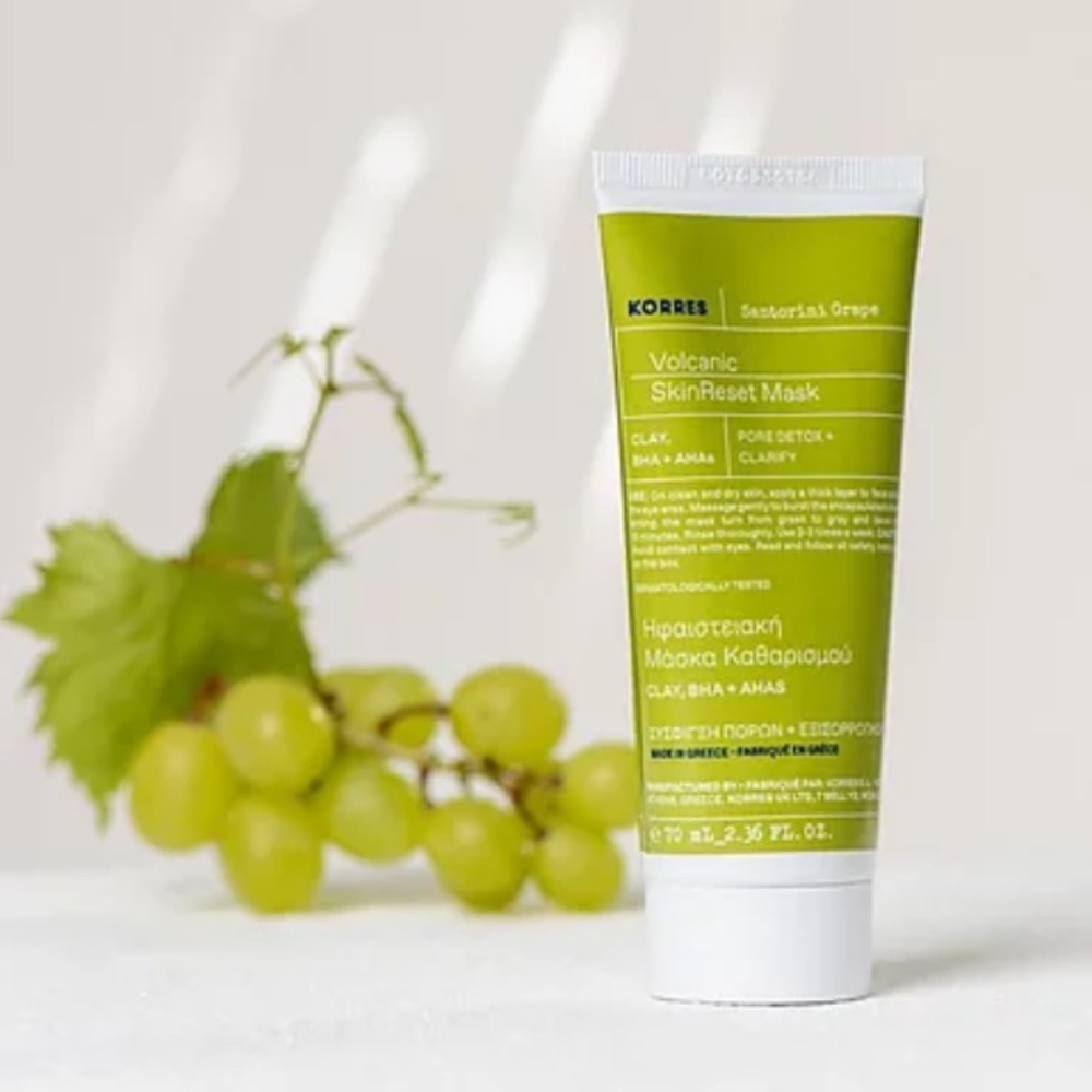 Korres Volcanic SkinReset Mask, New in Box, 2.36oz.